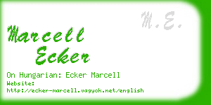 marcell ecker business card